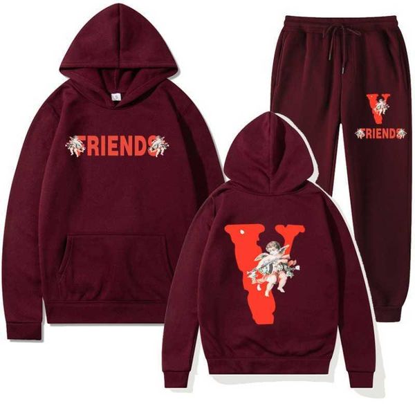 men's hoody vlo one fashion designer casual friends angel loose hoodie suit men women sweater cotton terry pullover long sleeve xhb1, Black
men's hoody vlo one fashion designer casual friends angel loose hoodie suit men women sweater cotton terry pullover long sleeve xhb1, Black
