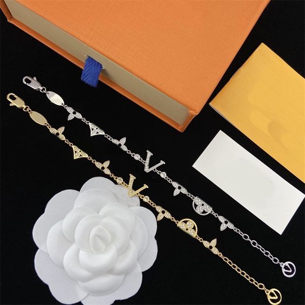 classic designer jewelry bracelet for women love bracelets gold plated hand decoration pulsera charms friendship trendy anniversary luxury b, Golden;silver
classic designer jewelry bracelet for women love bracelets gold plated hand decoration pulsera charms friendship trendy anniversary luxury b, Golden;silver