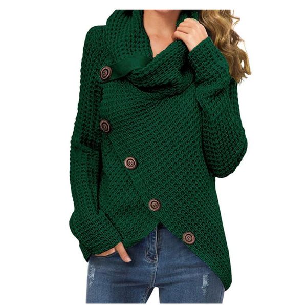women's sweaters winter pullover turtleneck fall ladies knitted female jumper basic button oversized coat, White;black
women's sweaters winter pullover turtleneck fall ladies knitted female jumper basic button oversized coat, White;black