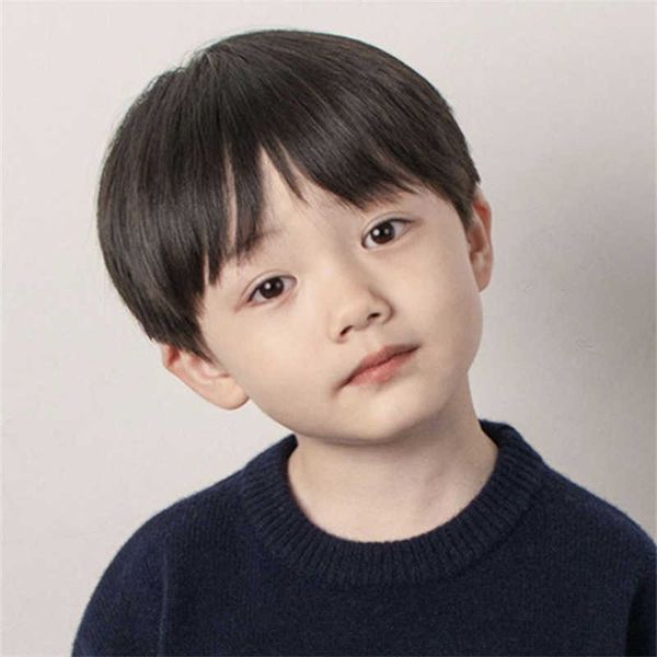 hair lace wigs wigs boys and children's korean version handsome neat bangs pot cap short straight hair breathable head cover, Black
hair lace wigs wigs boys and children's korean version handsome neat bangs pot cap short straight hair breathable head cover, Black