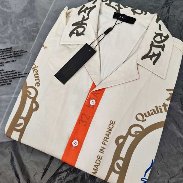 summer mens casual shirt designer shirt printed short sleeved shirts lapel silk t shirts shirts men women cardigan sweatshirt, White;black
summer mens casual shirt designer shirt printed short sleeved shirts lapel silk t shirts shirts men women cardigan sweatshirt, White;black