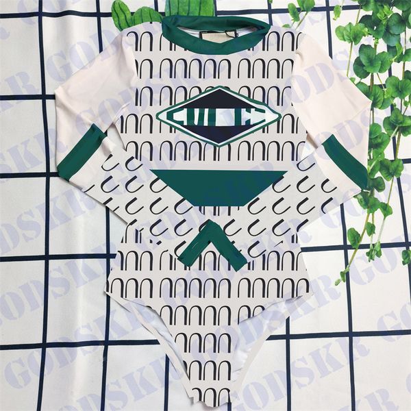 letter logo swimsuit long sleeve swimwear beach bikini for women designer one piece swimsuits, White;black
letter logo swimsuit long sleeve swimwear beach bikini for women designer one piece swimsuits, White;black