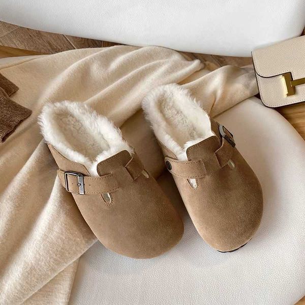 slippers plush bucken shoes for women wear woolen slippers in autumn and winter. lazy people have thick soles. korean version baotou half sl, Black
slippers plush bucken shoes for women wear woolen slippers in autumn and winter. lazy people have thick soles. korean version baotou half sl, Black