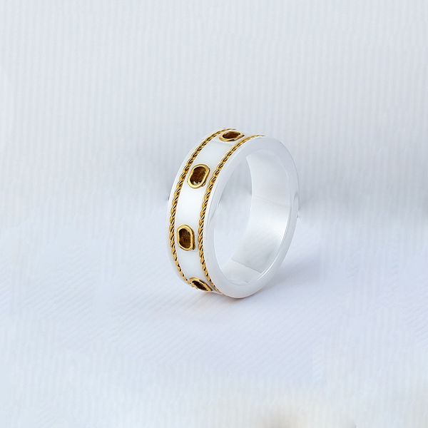 luxury ring for women mens rings designer love ring woman men couples engagement anniversary ceramics double letter black white gold bilater, Silver
luxury ring for women mens rings designer love ring woman men couples engagement anniversary ceramics double letter black white gold bilater, Silver