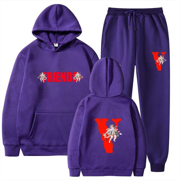 men's hoody vlo one fashion designer winter leisure friends angel loose hoodie suit women sweater cotton terry pullover friends long sl, Black
men's hoody vlo one fashion designer winter leisure friends angel loose hoodie suit women sweater cotton terry pullover friends long sl, Black