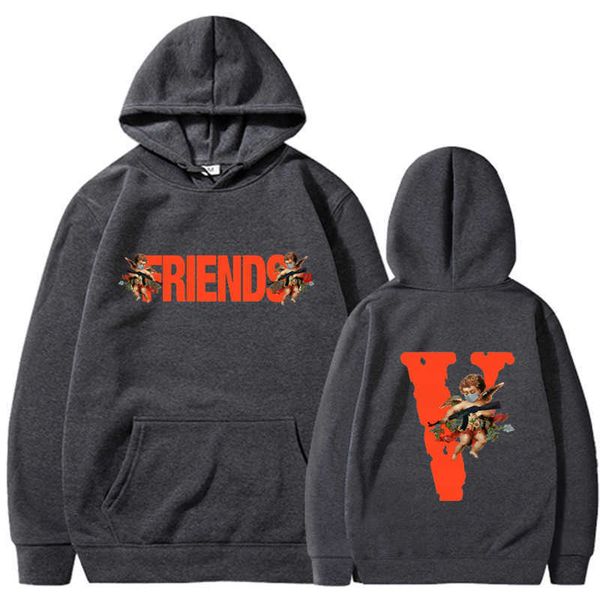 men's hoody vlo one fashion designer leisure friends angel sweater loose hoodie men women cotton terry pullover friends long sleeve vtf, Black
men's hoody vlo one fashion designer leisure friends angel sweater loose hoodie men women cotton terry pullover friends long sleeve vtf, Black