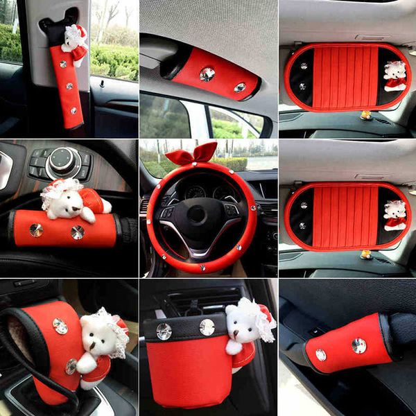 steering wheel covers red car interior ddecoration accessories for wowmen seat belt gear cover leather diamond steering wheel cover headrest
steering wheel covers red car interior ddecoration accessories for wowmen seat belt gear cover leather diamond steering wheel cover headrest