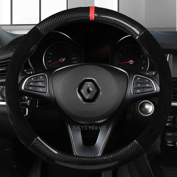 steering wheel covers carbon fiber leather 37-38cm for renault clio 2 3 4 5 car steering wheel cover leather auto accessories t221108
steering wheel covers carbon fiber leather 37-38cm for renault clio 2 3 4 5 car steering wheel cover leather auto accessories t221108