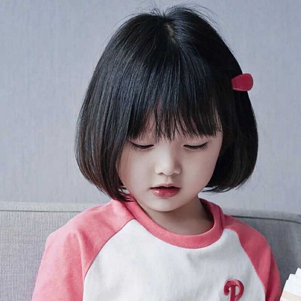 hair lace wigs children's wig female bobo button in short girl baby headdr modeling air bangs simulation hair cover, Black
hair lace wigs children's wig female bobo button in short girl baby headdr modeling air bangs simulation hair cover, Black