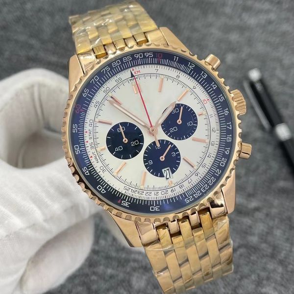 mens watch designer watches multifunctional chronometer quartz movement rose gold size 46mm luxury watch reloj hombre orologio uomo, Slivery;brown
mens watch designer watches multifunctional chronometer quartz movement rose gold size 46mm luxury watch reloj hombre orologio uomo, Slivery;brown