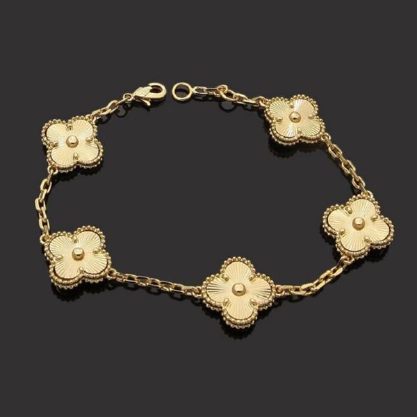 luxury designer link chain bracelet four-leaf cleef clover bracelets womens fashion 18k gold bracelets jewelry248m, Black
luxury designer link chain bracelet four-leaf cleef clover bracelets womens fashion 18k gold bracelets jewelry248m, Black