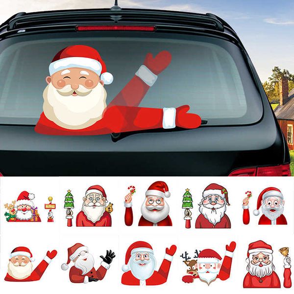 car stickers santa claus snowman elk christmas festive decoration car stickers funny cartoon waving arm rear windshield window wiper decals
car stickers santa claus snowman elk christmas festive decoration car stickers funny cartoon waving arm rear windshield window wiper decals