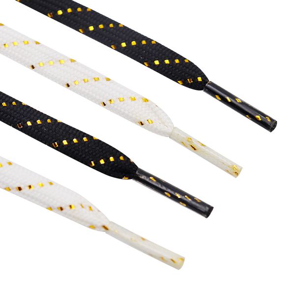 1 pair of two-tone gold silk speckled laces elastic black white flat shoelaces polyester material fashion laces ing, White;pink
1 pair of two-tone gold silk speckled laces elastic black white flat shoelaces polyester material fashion laces ing, White;pink