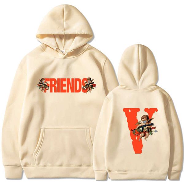 men's hoody vlo one fashion designer leisure friends angel sweater loose hoodie men women cotton terry pullover friends long sleeve vtf, Black
men's hoody vlo one fashion designer leisure friends angel sweater loose hoodie men women cotton terry pullover friends long sleeve vtf, Black