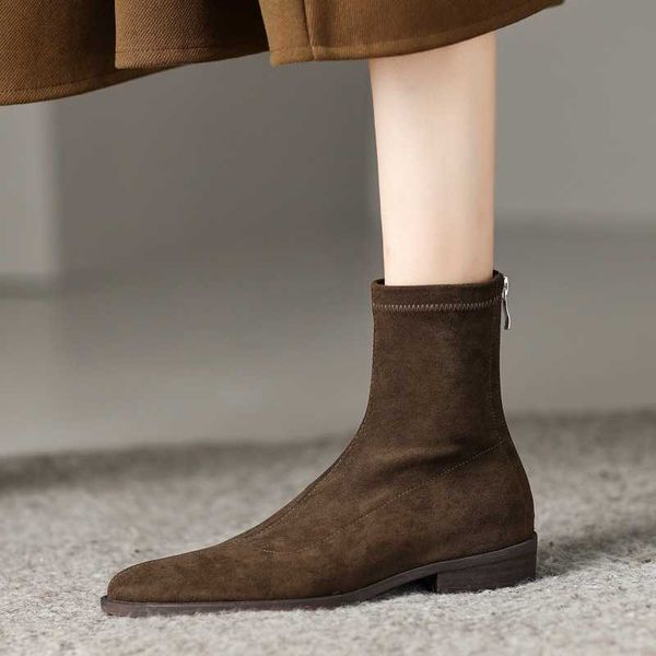 boots autumn and winter 2022 soft leather round head thin elastic boots with plush inner height flat bottom short boots for women 4042 large, Black
boots autumn and winter 2022 soft leather round head thin elastic boots with plush inner height flat bottom short boots for women 4042 large, Black