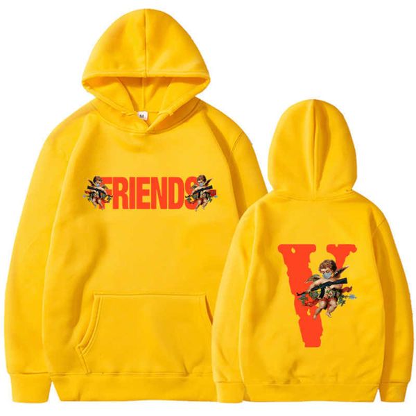 men's hoody vlo one fashion designer leisure friends angel sweater loose hoodie men women cotton terry pullover friends long sleeve vtf, Black
men's hoody vlo one fashion designer leisure friends angel sweater loose hoodie men women cotton terry pullover friends long sleeve vtf, Black