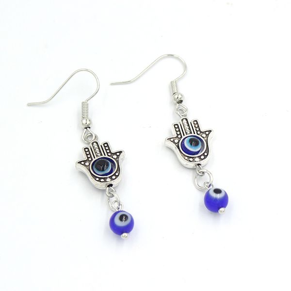 wholesale lucky drop dangle earrings kabbalah evil eye hamsa hand earrings for women party birthday gift jewelry, Silver
wholesale lucky drop dangle earrings kabbalah evil eye hamsa hand earrings for women party birthday gift jewelry, Silver
