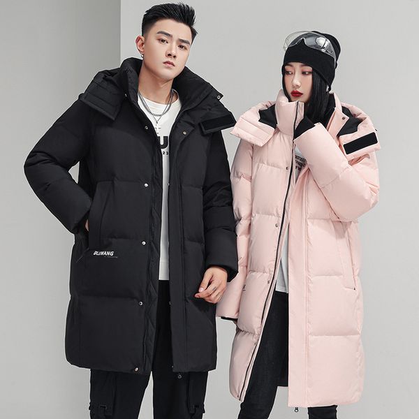 women's down 2022 medium length down jacket for men and women lovers in winter thickened warm keeping off hat 90 white duck coat top, Black
women's down 2022 medium length down jacket for men and women lovers in winter thickened warm keeping off hat 90 white duck coat top, Black