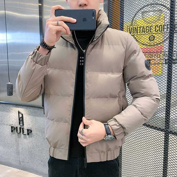winter new down men's stand collar thickened coat teenagers' casual men cotton jacket, Black
winter new down men's stand collar thickened coat teenagers' casual men cotton jacket, Black