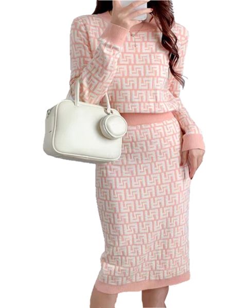 women's two piece dress womens designer clothing full letter knitting long sleeved sweater one-piece dress suit women slim sexy, White
women's two piece dress womens designer clothing full letter knitting long sleeved sweater one-piece dress suit women slim sexy, White