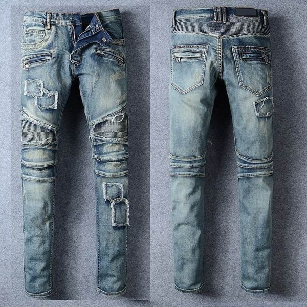 mens designer jeans distressed ripped biker slim fit motorcycle bikers denim for men s fashion mans black pants pour hommes2023, Blue
mens designer jeans distressed ripped biker slim fit motorcycle bikers denim for men s fashion mans black pants pour hommes2023, Blue