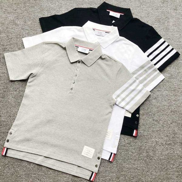 fashion mens designer t shirt thomes brownns womens summer new tb short sleeved t-shirt men slim cotton trend lapel polo half sleeve women, White;black
fashion mens designer t shirt thomes brownns womens summer new tb short sleeved t-shirt men slim cotton trend lapel polo half sleeve women, White;black