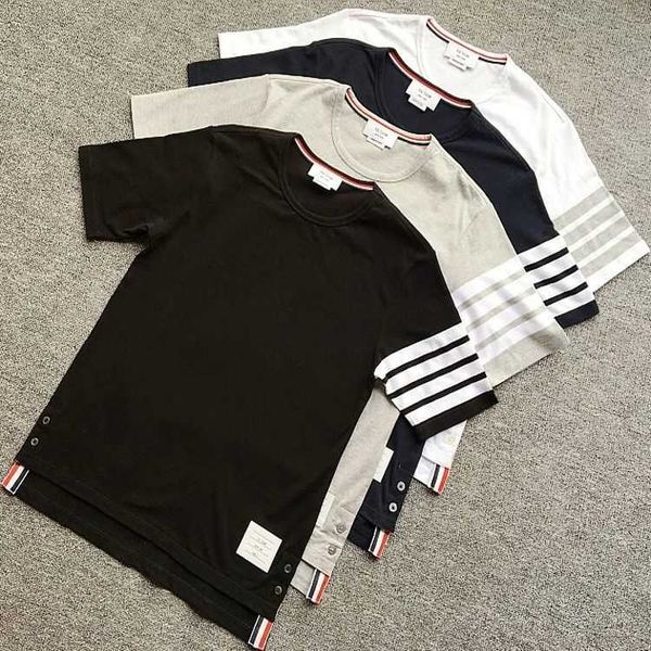 fashion mens designer t shirt thomes brownns womens summer brand tb short sleeved t-shirt men's slim cotton stripe round neck half slee, White;black
fashion mens designer t shirt thomes brownns womens summer brand tb short sleeved t-shirt men's slim cotton stripe round neck half slee, White;black