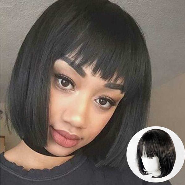 hair lace wigs bobo female qi bangs bobhead short straight hair chemical fiber wigs overseas, Black
hair lace wigs bobo female qi bangs bobhead short straight hair chemical fiber wigs overseas, Black