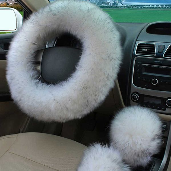 steering wheel covers universal winter car 100% pure wool braid natural fur keep warm t221108
steering wheel covers universal winter car 100% pure wool braid natural fur keep warm t221108