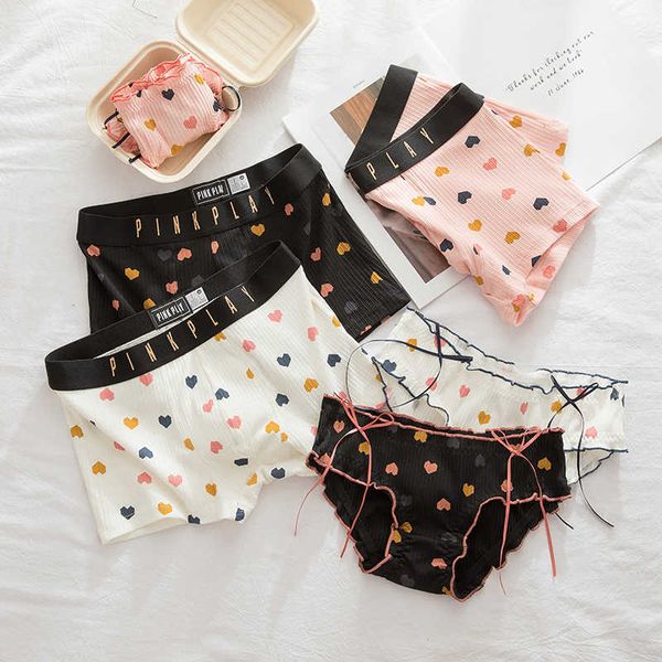 briefs panties couple panties lace ice silk fabrics underwear men's boxers women's briefs cartoon love print panty t221108, Red;black
briefs panties couple panties lace ice silk fabrics underwear men's boxers women's briefs cartoon love print panty t221108, Red;black