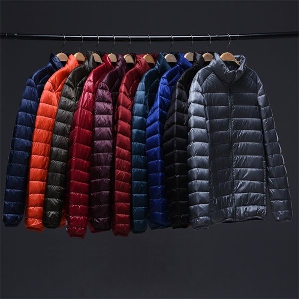 men's down parkas winter jacket man ultra light jackets men coat ultralight portable stand collar windproof overcoat 6xl 221108, Black
men's down parkas winter jacket man ultra light jackets men coat ultralight portable stand collar windproof overcoat 6xl 221108, Black