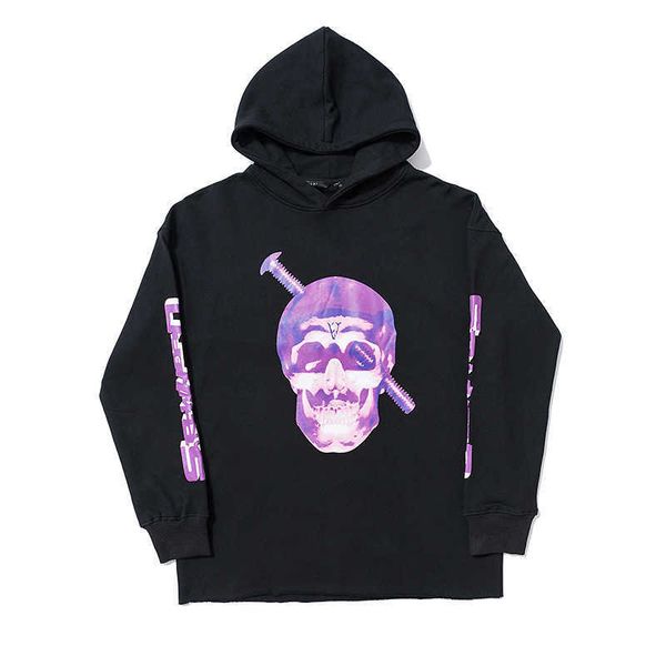 men's hoody vlo one fashion designer winter hip hop skull screw print loose hooded pullover men sweater hoodies cotton terry rpy9, Black
men's hoody vlo one fashion designer winter hip hop skull screw print loose hooded pullover men sweater hoodies cotton terry rpy9, Black