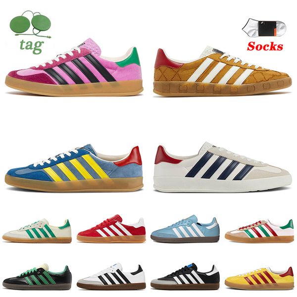 2023 fashion samba running shoes gazelle pink velvet monogram white black gum gazelles designer sneakers argentina wales bonner navy yellow 
2023 fashion samba running shoes gazelle pink velvet monogram white black gum gazelles designer sneakers argentina wales bonner navy yellow