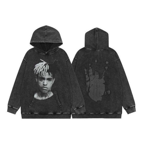 men's hoody vlo one fashion designer trendy portrait palm print hoodie wash craft loose casual sweater bf hoodies cotton terry pullover, Black
men's hoody vlo one fashion designer trendy portrait palm print hoodie wash craft loose casual sweater bf hoodies cotton terry pullover, Black