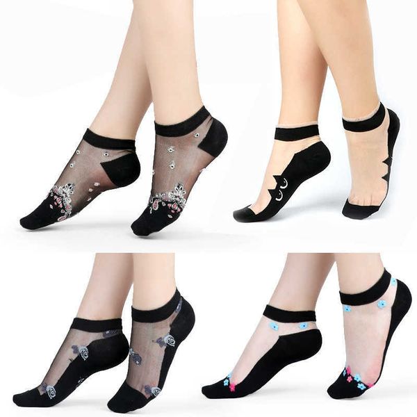 socks hosiery glass crystal cotton bottom invisible silk boat mesh fishnet transparent ankle net yarn thin women cool socks t221102, Black;white
socks hosiery glass crystal cotton bottom invisible silk boat mesh fishnet transparent ankle net yarn thin women cool socks t221102, Black;white