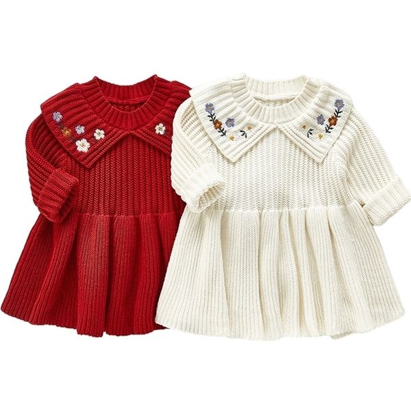 girls dresses girl baby sweater knitted children warm embroidery infant casual pure color pleated princess 221107, Red;yellow
girls dresses girl baby sweater knitted children warm embroidery infant casual pure color pleated princess 221107, Red;yellow