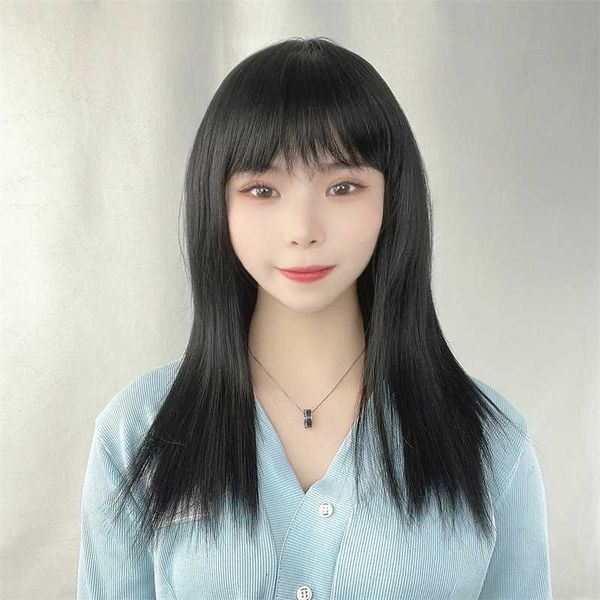 hair lace wigs female qi ke oblique bangs medium long headset m's black straight hair high temperature silk wig
hair lace wigs female qi ke oblique bangs medium long headset m's black straight hair high temperature silk wig