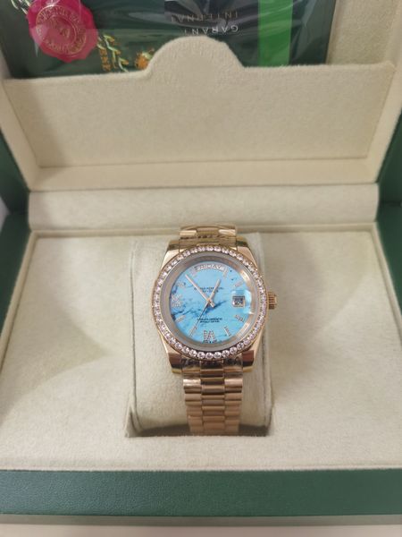 with box papers mens watch 2023 new ice ring 41mm 36mm automatic mechanical movement 904l stainless steel bracelet luminous waterproof watch, Slivery;brown
with box papers mens watch 2023 new ice ring 41mm 36mm automatic mechanical movement 904l stainless steel bracelet luminous waterproof watch, Slivery;brown