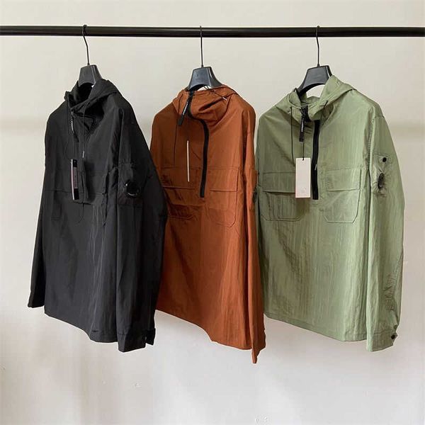 fashion cp designer jacket mens casual metal nylon pullover coat womens half zip hoodie young trend, Black;brown
fashion cp designer jacket mens casual metal nylon pullover coat womens half zip hoodie young trend, Black;brown