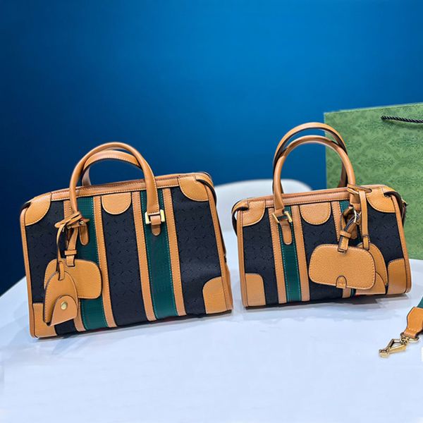 duffle style tote bag canvas handbag large capacity shoulder bags classic letter striped genuine leather trim removable shoulder strap detac
duffle style tote bag canvas handbag large capacity shoulder bags classic letter striped genuine leather trim removable shoulder strap detac