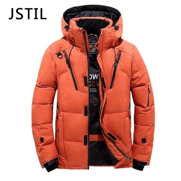 men's down parkas brand winter jackets thick white duck warm coats casual fashion padded jacket men 221108, Black
men's down parkas brand winter jackets thick white duck warm coats casual fashion padded jacket men 221108, Black