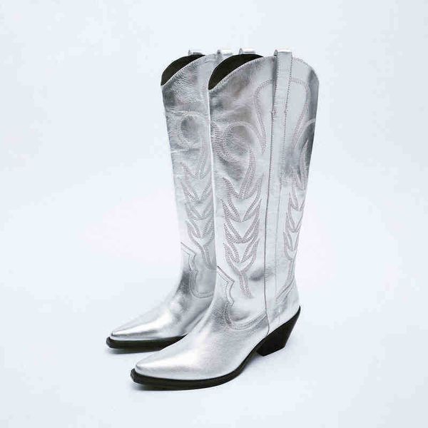 women boots 2022 new za autumn winter ra high silver embroidered chelsea western cowboy knight 07091011, Black
women boots 2022 new za autumn winter ra high silver embroidered chelsea western cowboy knight 07091011, Black