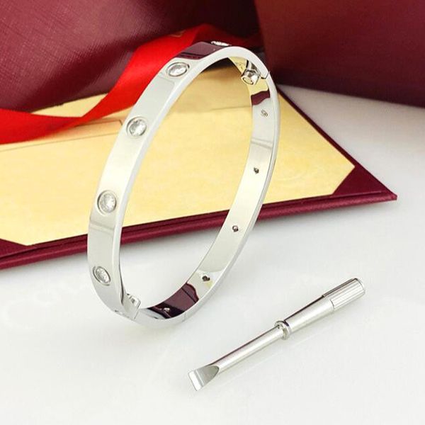 2022 new titanium steel love carti bracelet bangles for women men 4cz screwdriver bracelets gold silver rose bracelet jewelry with velvet 10, Black
2022 new titanium steel love carti bracelet bangles for women men 4cz screwdriver bracelets gold silver rose bracelet jewelry with velvet 10, Black