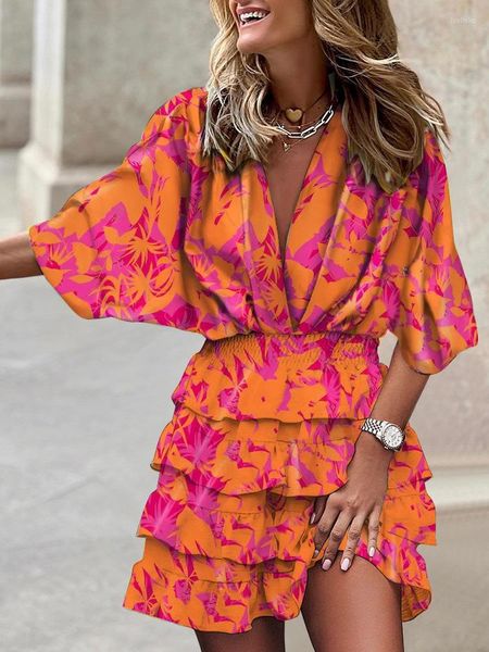 party dresses autumn elegant office lady dress v-neck half sleeve high waist ruffles boho print mini for women 2022 robe femme, White;black
party dresses autumn elegant office lady dress v-neck half sleeve high waist ruffles boho print mini for women 2022 robe femme, White;black