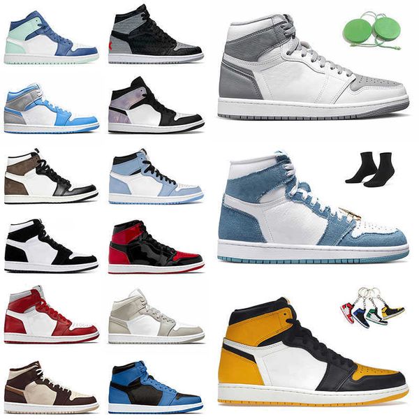 1 jorden basketball shoes jumpman high og yellow toe university blue grey stealth offs white sneakers sports diamond 1s denim stage haze zen, Black
1 jorden basketball shoes jumpman high og yellow toe university blue grey stealth offs white sneakers sports diamond 1s denim stage haze zen, Black
