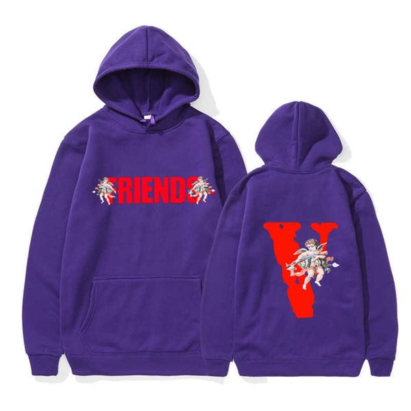 men's hoody vlo one fashion designer winter friends angel sweater loose hoodie women cotton terry pullover friends long sleeve yrok kiz, Black
men's hoody vlo one fashion designer winter friends angel sweater loose hoodie women cotton terry pullover friends long sleeve yrok kiz, Black