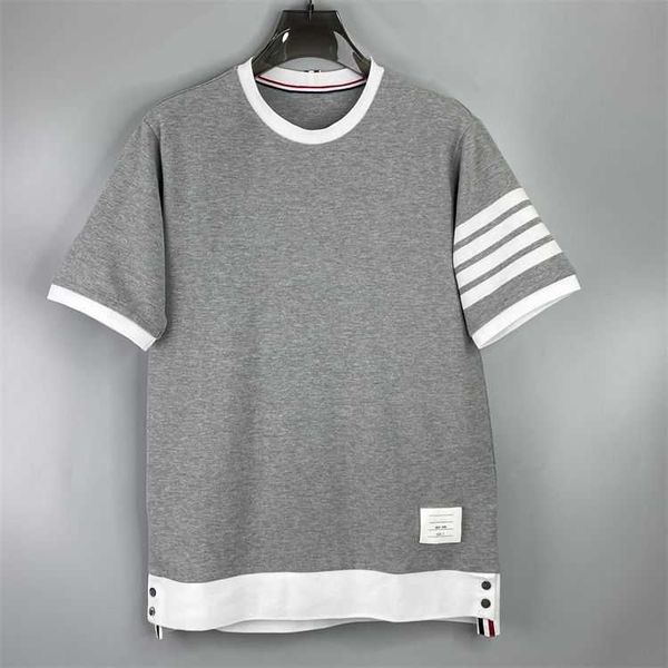 fashion mens designer t shirt thomes brownns womens tb brand dyed four bar stripe pure cotton contrast t-shirt casual trend men's and w, White;black
fashion mens designer t shirt thomes brownns womens tb brand dyed four bar stripe pure cotton contrast t-shirt casual trend men's and w, White;black