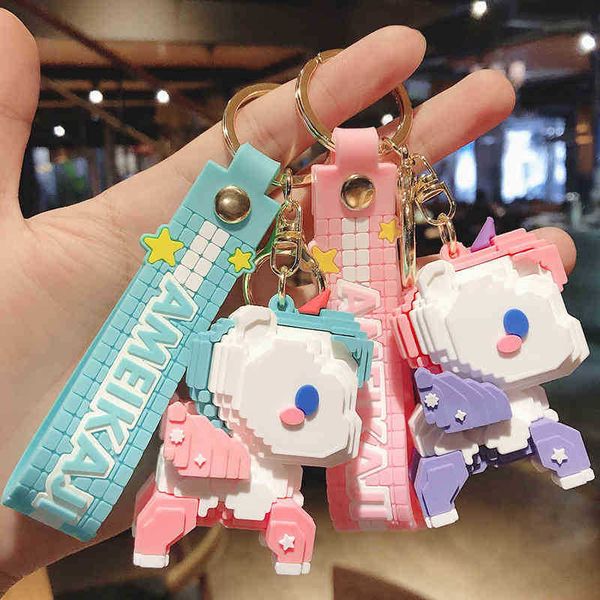 keychains cartoon creative building block ma xiaochi key chain pvc pendant cute couple bag small gift, Silver
keychains cartoon creative building block ma xiaochi key chain pvc pendant cute couple bag small gift, Silver