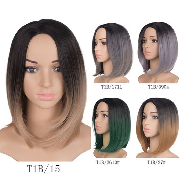 europe and united states wig short hair black gradient multicolor bob shaggy trim slant points chemical fiber false head cover
europe and united states wig short hair black gradient multicolor bob shaggy trim slant points chemical fiber false head cover