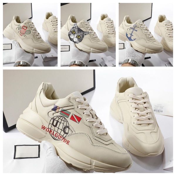 with original box ggs sneakers shoes designer casual shoes men women chunky rhyton leather printed sneaker trainers vintage chaussures qrqb, Black
with original box ggs sneakers shoes designer casual shoes men women chunky rhyton leather printed sneaker trainers vintage chaussures qrqb, Black